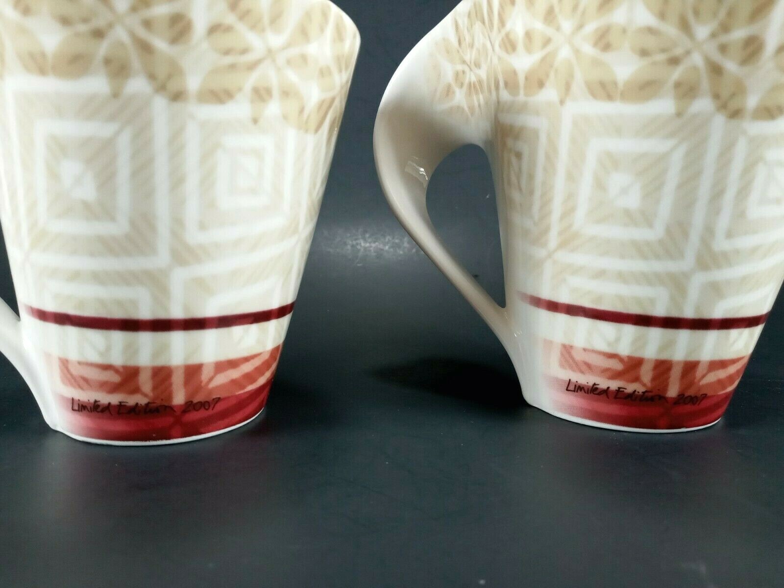 Villeroy & Boch Mugs New Wave Okavango 2 Coffee Cups '07 Limited Edition 12oz