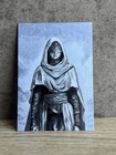 Masked Warriors ACEO Print Greyscale Fantasy Art Card Set of Three Acolytes — photo 4