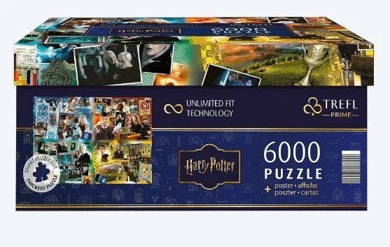 Harry Potter - Las casas de Hogwarts, 6000 piezas rompecabezas + póster, nuevo y embalaje original