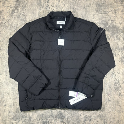 Calvin Klein CK Mens XXL Infinite Stretch Insulated Quilted Puffer Jacket Black 