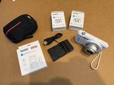 Samsung WB35F 16.2MP Whit Digital Camera, Battery w/ Cable - Tested  Working