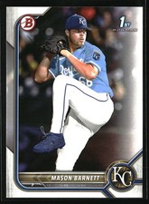 2022 Bowman Draft Mason Barnett #BD-172 Kansas City Royals