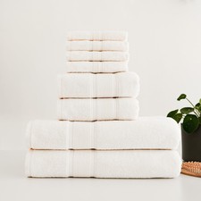 8 Piece Bathroom Towel Set - 100 Turkish Cotton, Premium Quality - 2 Bath To...