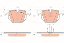 Bremsbelagsatz Scheibenbremse COTEC TRW GDB1730 f�r BMW F86 E72 X5 E71 F85 F15