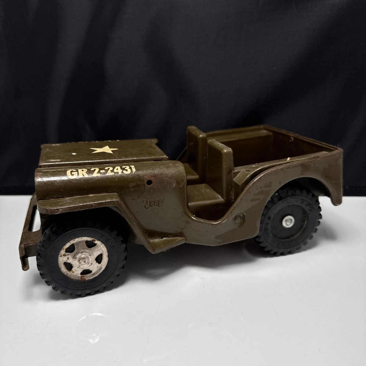 Grande Jeep Tonka 45 Cm Tout Métal – Collector Années 80/90, état Occasion