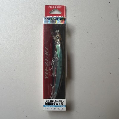 New-Other Yo-Zuri Model F1146-RMT Crystal 3D Minnow F 110mm 4-3/8'' 13g 1/2oz