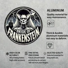 Vintage Frankenstein Gothic Circular Tin Metal Signs Home Décor 8x8