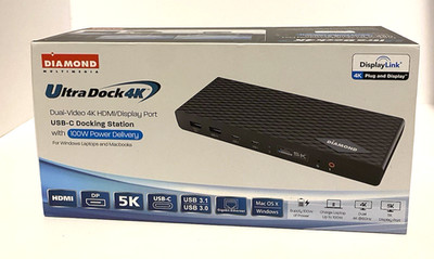 Diamond Multimedia (DS6950) 5K/4K USB Type-C, Type-A Docking Open Box Unused