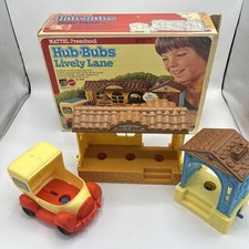 Mattel Preschool Hub-Bubs 1976 Lively Lane Set with Original Box - No Animals.