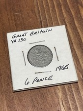 1965 Great Britain Sixpence   Queen Elizabeth II   KM 890   Last Pre-Decimal