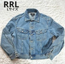 RRL Ralph Lauren Vintage Denim Jacket L Blue USA 3-Star Tag Excellent Condition