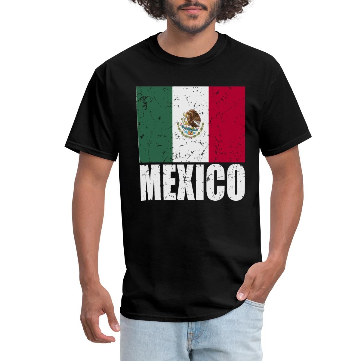 Team Mexico Soccer Flag Men's T-Shirt