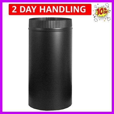 PIPE STOVE BLACK 12X6''