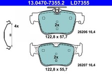 Bremsbelagsatz Scheibenbremse ATE Ceramic 13.0470-7355.2 für VW GOLF 8 CD1 DA1 5