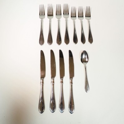 Oneida VERTEX Glossy Flatware Stainless 12PC Set Fork Knife Spoon