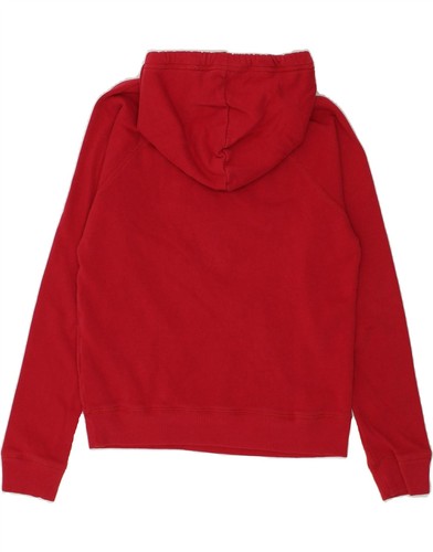 HOLLISTER Womens Graphic Hoodie Jumper UK 10 Small Red Cotton AO24 - Picture 2 of 3