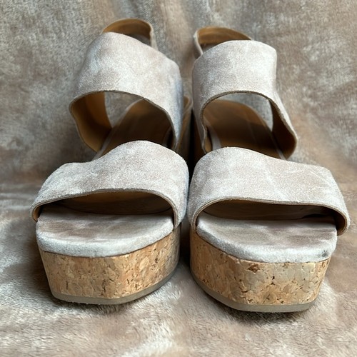 Coclico Plateau hellbraune Wildleder Kork Singback Sandalen Damengröße 39 US-Größe 8,5 :) - Bild 2 von 8