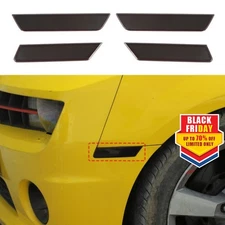 Smoked Wheel Eyebrow Light Cover Trim Accessories For Chevrolet Camaro 2010-2015