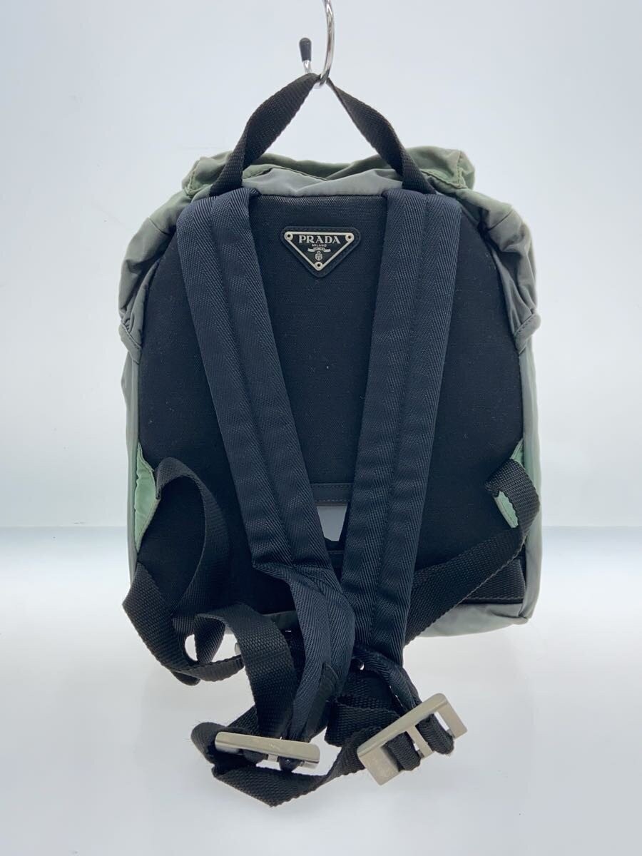 PRADA Backpack Nylon KHK Solid - image 3