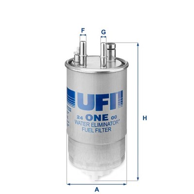 UFI Kraftstofffilter 24.ONE.00 Filtereinsatz für FIORINO KA EVO FORD 77363804
