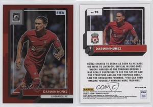 2022-23 Panini Donruss Optic Red Prizm /165 Darwin Nunez #75