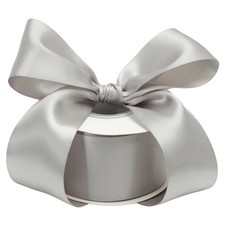 Silver Double Face Satin Ribbon 2 Inch x 25 Yards Gift Wrapping Wedding