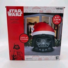 Gemmy Darth Vader Head Disney Star Wars Christmas Inflatable 8' Yard Decoration