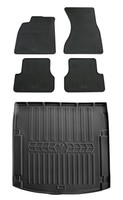 Gummi FußMatten Kofferraumwanne FüR Audi A6 C7 2011-2018 Limousine Gummimatten