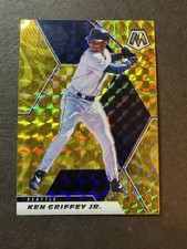 2021 Panini Mosaic Reactive Yellow Gold Reactive Prizm Ken Griffey Jr Mariners 
