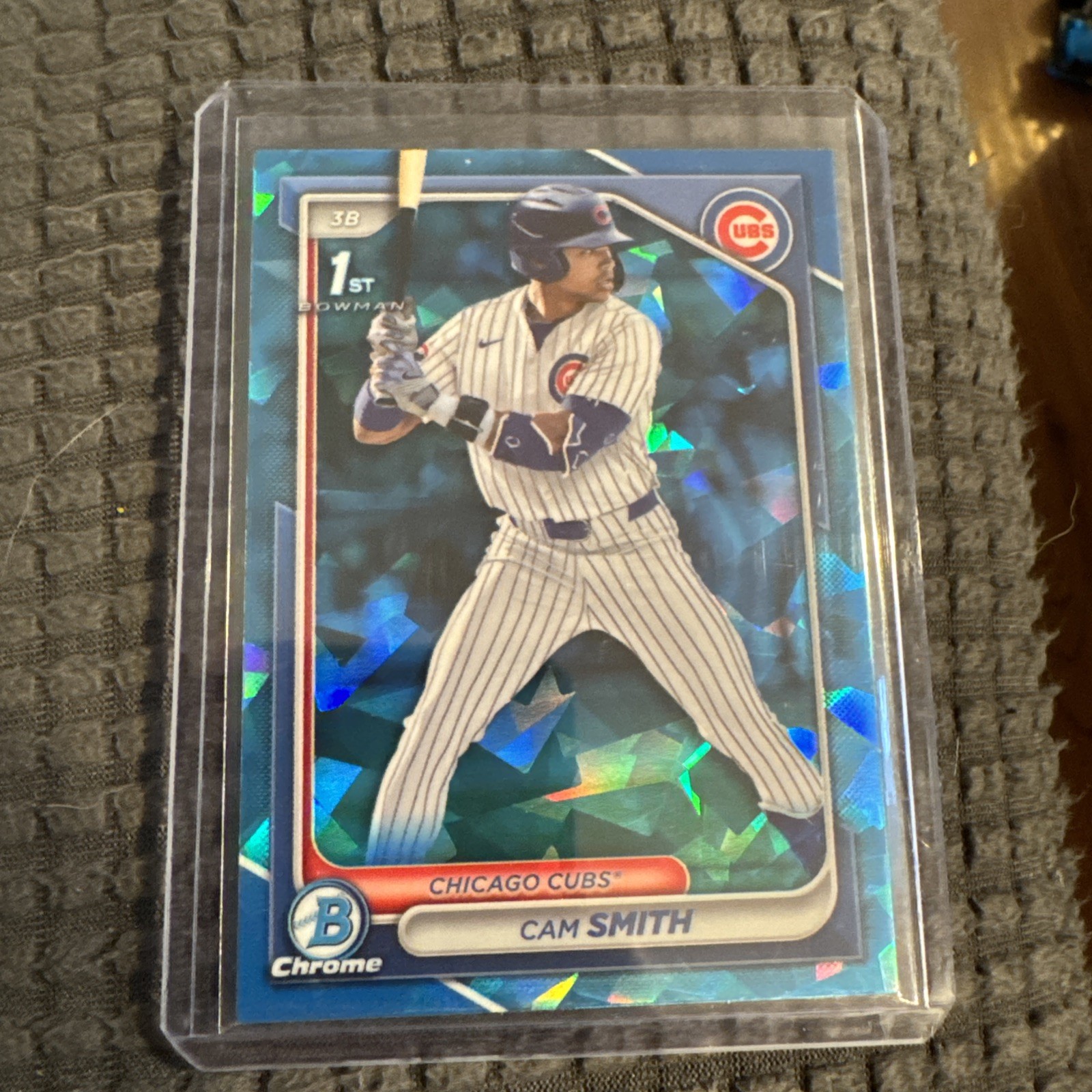 2024 Bowman Draft Chrome #BDC-67 - Cam Smith - 1st Blue Sapphire - Cubs Astros 