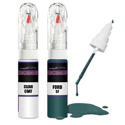 Lackstift für FORD NEAT GREEN SF + Klarlack Pinsel Kratzer Fix Kit