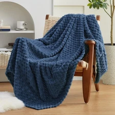EXQ Home Fleece Throw Blanket for Couch or Bed - 3D Imitation Turtle Shell Ja...