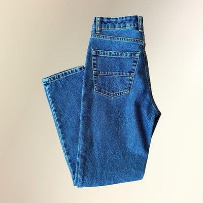 Quiksilver Women's High Rise Straight Slim Fit Denim Jeans Blue Medium Wash