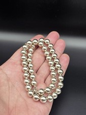Tiffany  Co HardWear Bead Ball Necklace 10mm Beads in Sterling Silver 18" INCHE
