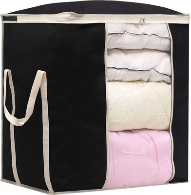 King Size Comforter Storage Bag 120L Large Blanket Clothes Organizer with Handle