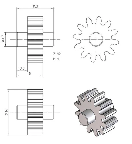 1x Gear Gear Gear Pinion Fits EMSA Salad Spinner 512992