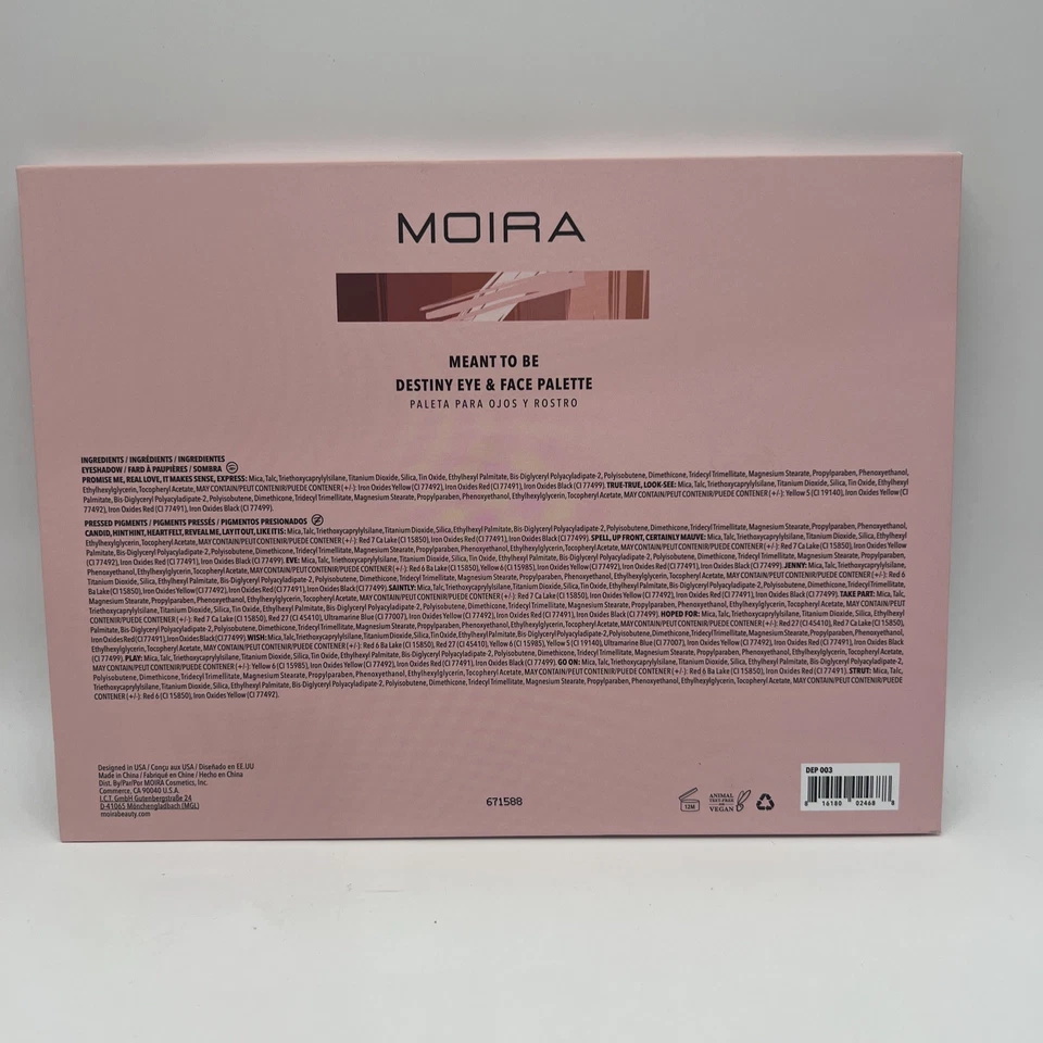 Lote de 5 Maquillaje MOIRA - 2 Paletas de Sombras de Ojos + 3 Sombras Crema Lucent LEER Foto 4 de 4