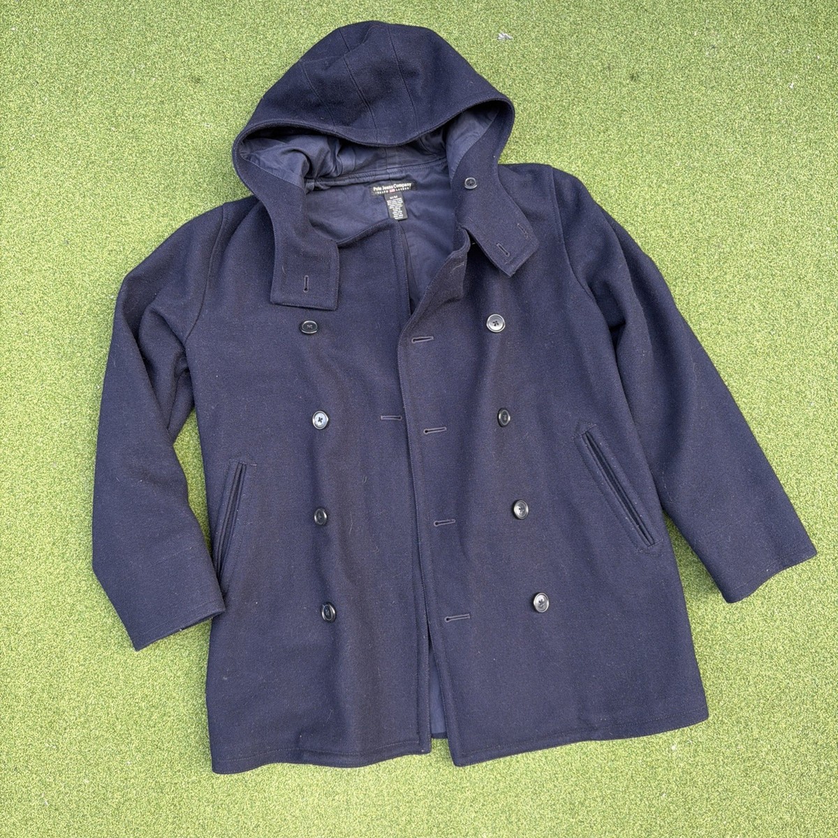 Polo Jeans Company ウールピーコート L/Q Polo Jeans Co. Ralph Lauren Wool Peacoat Womens M Navy Double