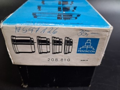 STÖßEL ZWISCHENRINGSATZ PENTACON SIX 4 Teilig Nr. 208810 in OVP guter Zust.