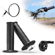 Throttle Handle Grips and Cable for Bike,Hand Bar Grip,Handle Grip Cable Set