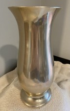 VERY RARE ANTIQUE GERMAN ZEPPELIN COMPANY  DURALUMIN ALLOY METAL VASE 1920’S