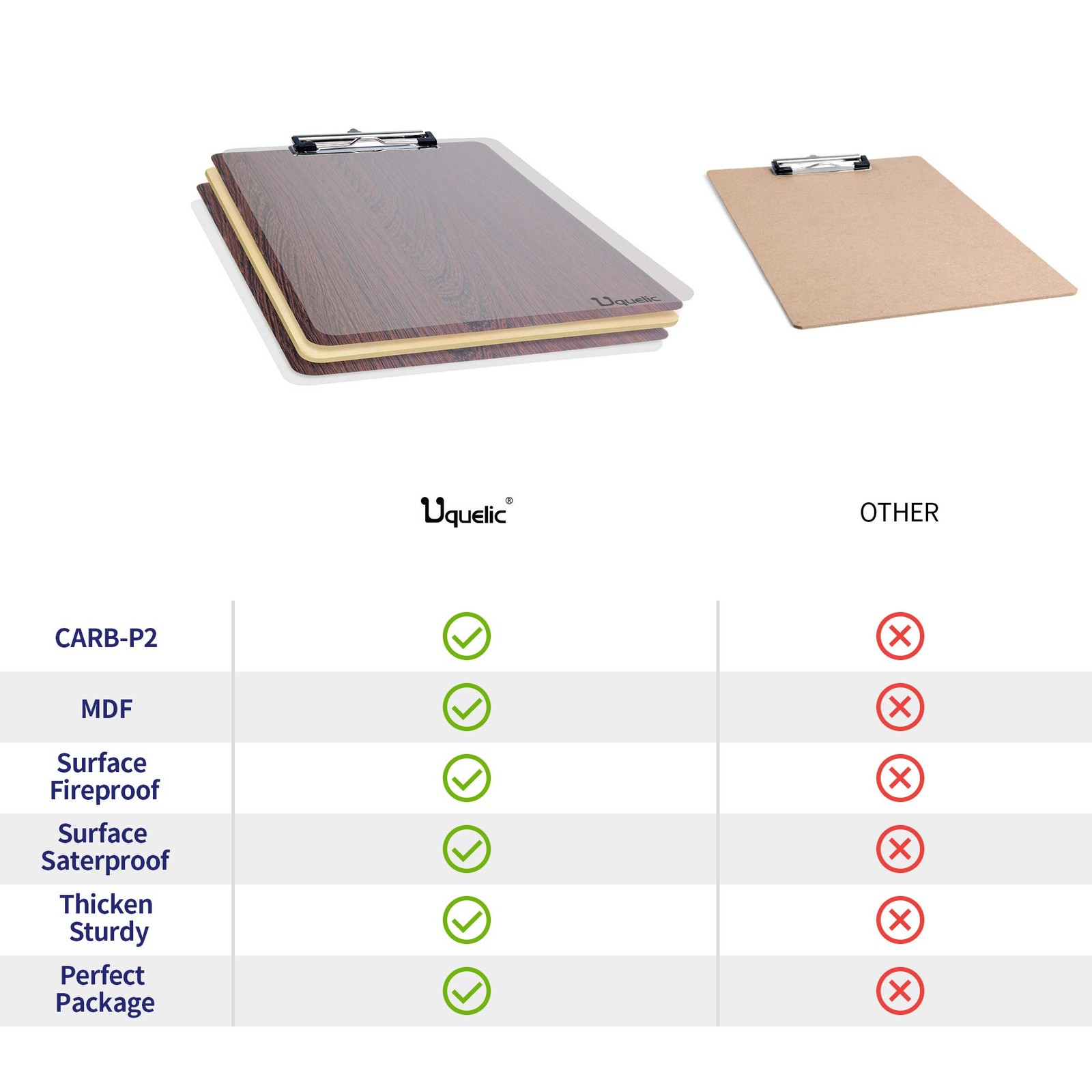 Planchettes à pince A5 et mini porte-documents rigides pour listes de tâches - 4