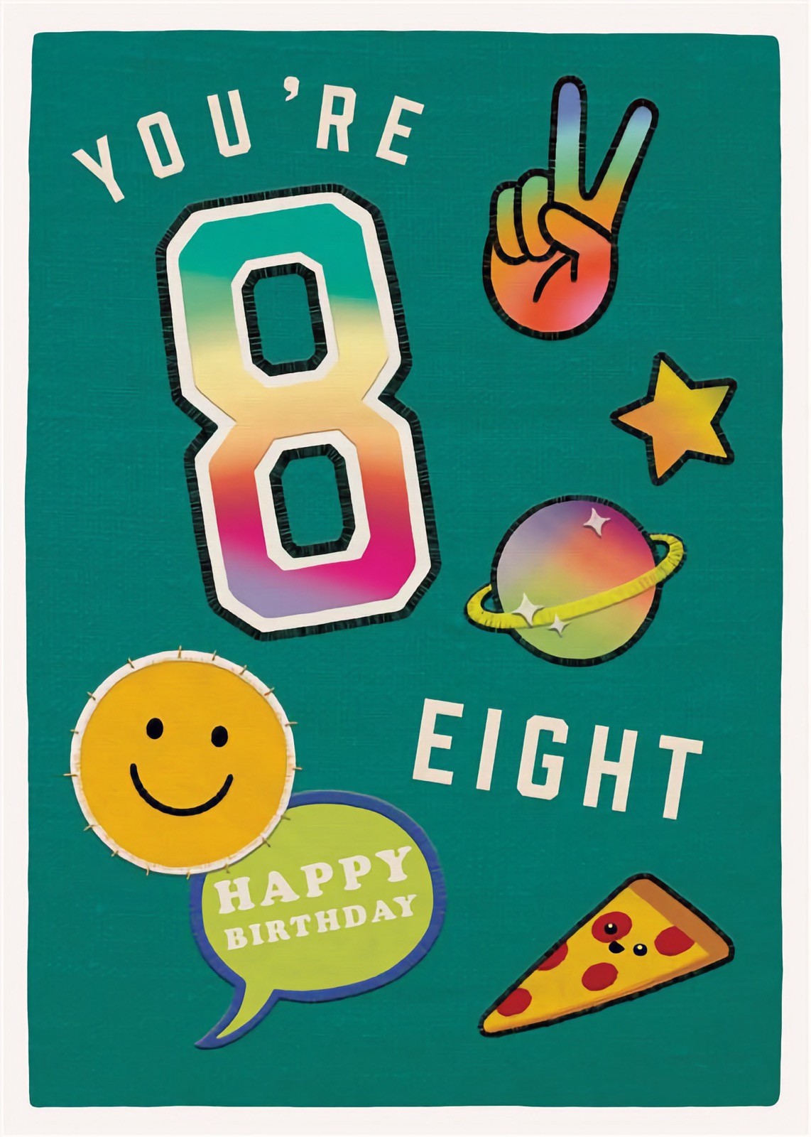 Happy 8th Birthday Card Boys Ideal For Son Brother Grandson Nephew Friend