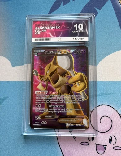 Alakazam EX 117/124 ACE graded card