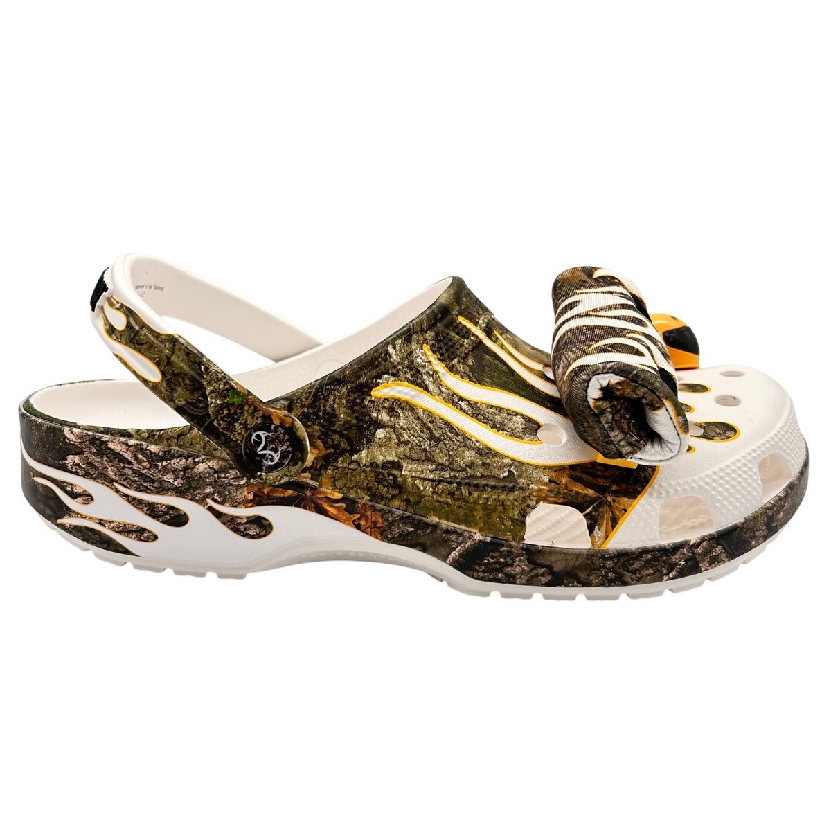 NASCAR Realtree Crocs Classic Clog w/ Jibbitz Charms Camo Flames Men’s Sz 11 NEW Crocs NASCAR Realtree Classic Clog Mens 7 | Mercari main image 4