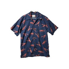 MENS DAVID CAREY ORIGINALS NAVY PRINT BUTTON ...