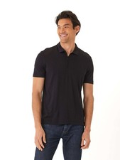 Erick Peached Pique  Zip SS Polo