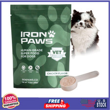 Iron Paws 3.5oz Human-Grade Dog Greens Superfood Powder Joint Gut Immune