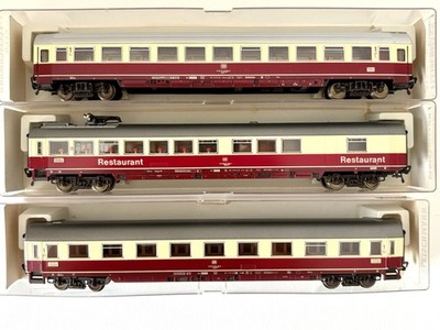3x Fleischmann HO 5162 5169 5164 DB Set TEE IC Senator rot/beige wie neu OVP