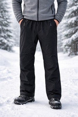 REI Men's Size XXL, Black Nylon Snowboard Wind & Rain Resistant Pants 32'' Inseam